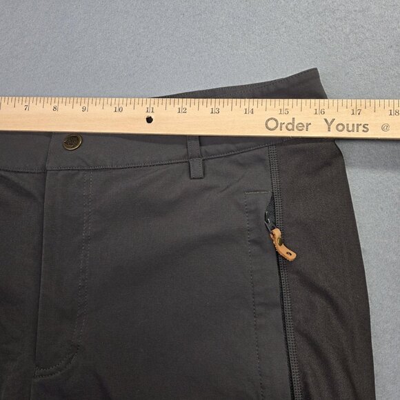 FjallRaven Pants Mens 32-30 Dk Gray Reinforced Trousers Hiking Outdoor Trekking - Picture 9 of 11